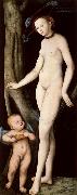 Lucas Cranach the Elder Venus and Cupid Carrying a Honeycomb oil painting